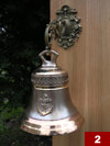 A yacht bell with an anchor ornament (16cm x 16,5cm)